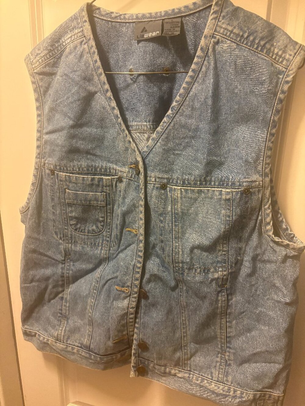 Vintage Liz Claiborne Denim Jean Vest